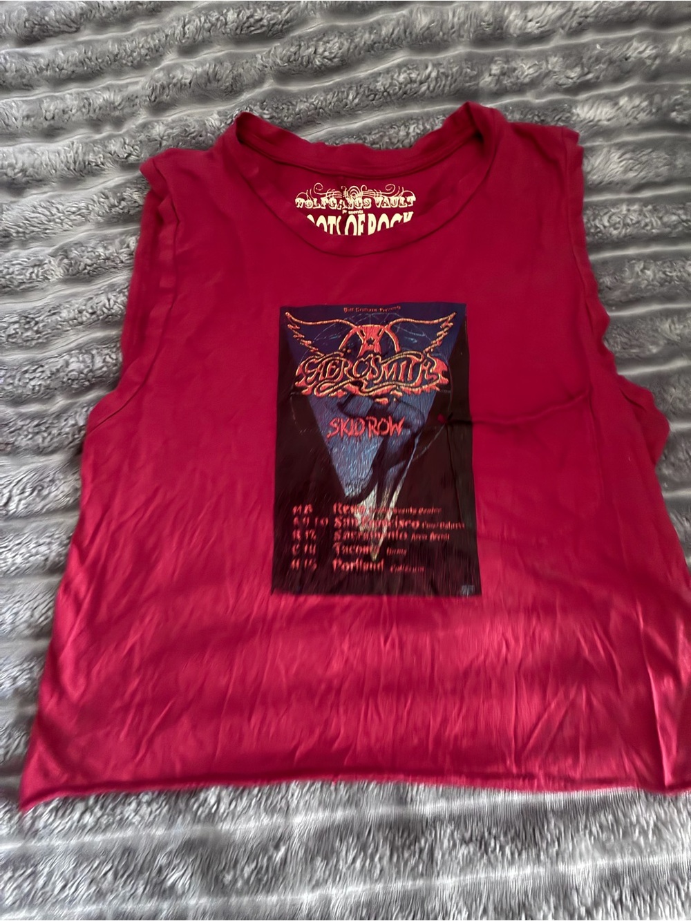 Aerosmith Women’s Muscle Tee Cropped